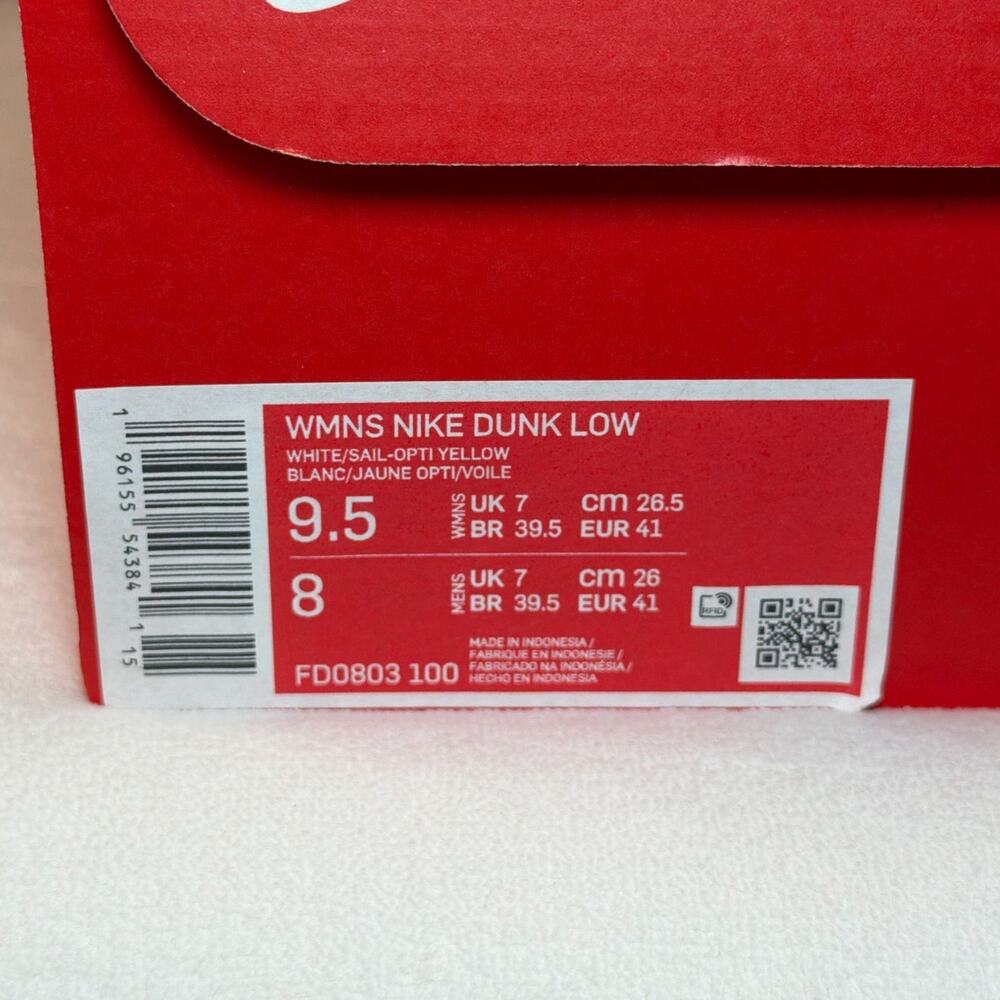 Nike Women’s Dunk Low “Valentine’s Day 2024” FQ7056-100 | 9.5W - Picture 10 of 12